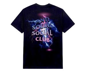 Anti Social Social Club Bolt From The Blue Black Tee
