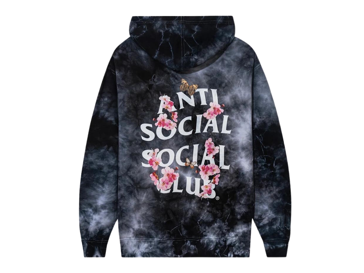 SASOM apparel Anti Social Social Club Hi 5 Hoodie Black Tie Dye Check the latest price now