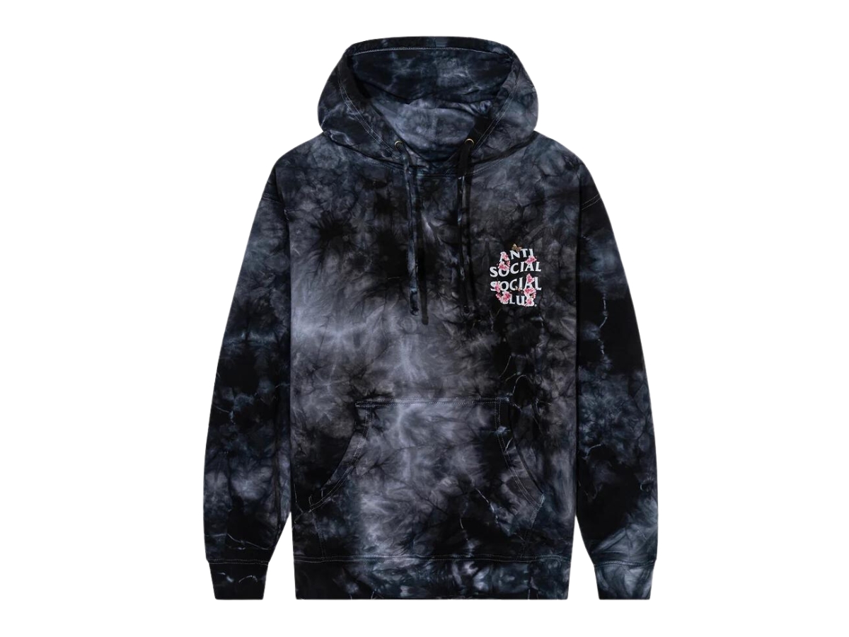 Anti social social outlet club tie dye hoodie