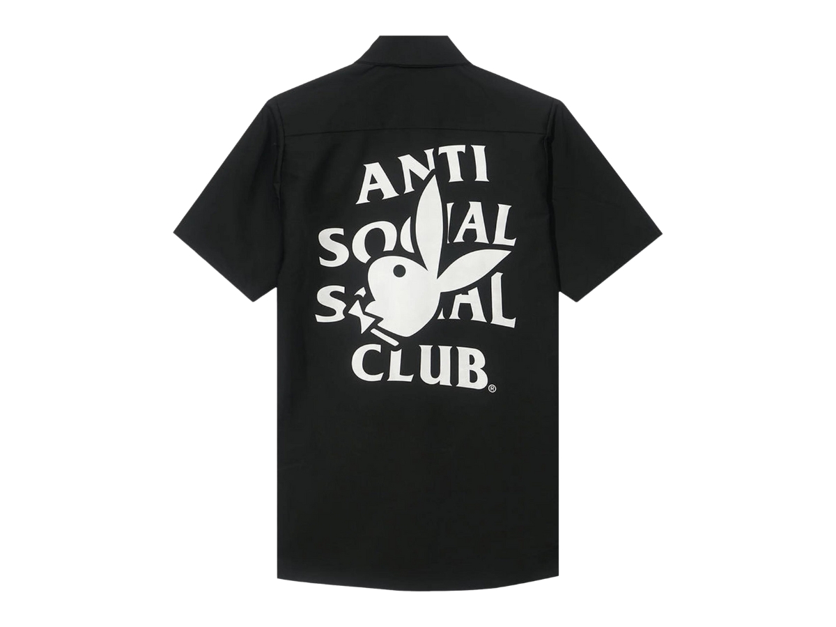 Sasom Anti Social Social Club Playboy Photographer Work Shirt Black