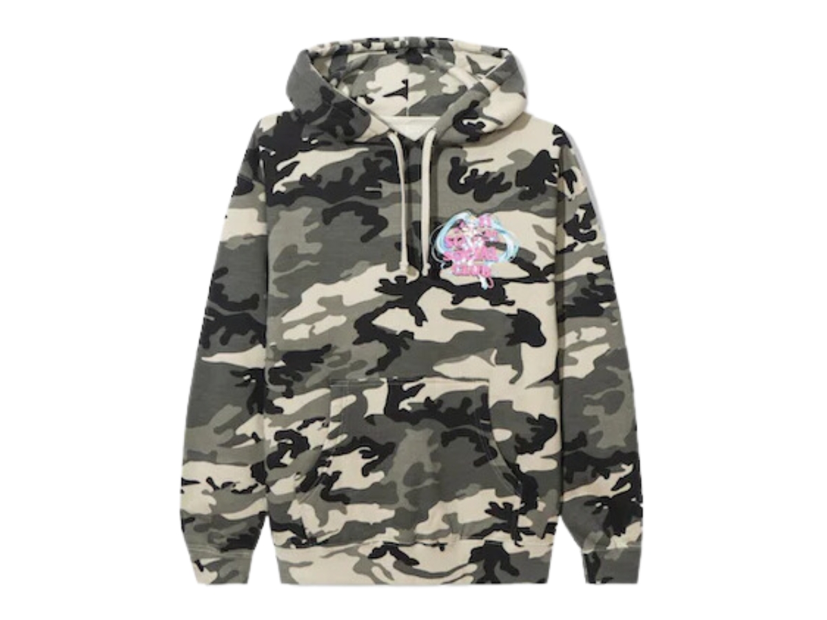 Anti social hot sale camo hoodie