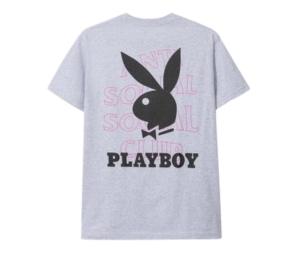 Buy Anti Social Social Club X Playboy Tee Grey at Sasom – Authentic and Ready to Ship