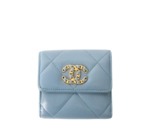 Buy Chanel 19 Flap Wallet Teal at Sasom – Authentic and Ready to Ship