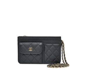 Buy Chanel Matelassé Chain Wallet Black at Sasom – Authentic and Ready to Ship