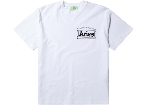 Buy Aries Temple T-shirt White at Sasom – Authentic and Ready to Ship