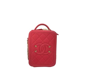 Buy Chanel Filigree Vanity Case Red at Sasom – Authentic and Ready to Ship