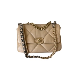 Buy Chanel 19 Handbag Beige at Sasom – Authentic and Ready to Ship