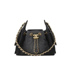 Buy Chanel 25 Mini Handbag Washed Black Denim at Sasom – Authentic and Ready to Ship
