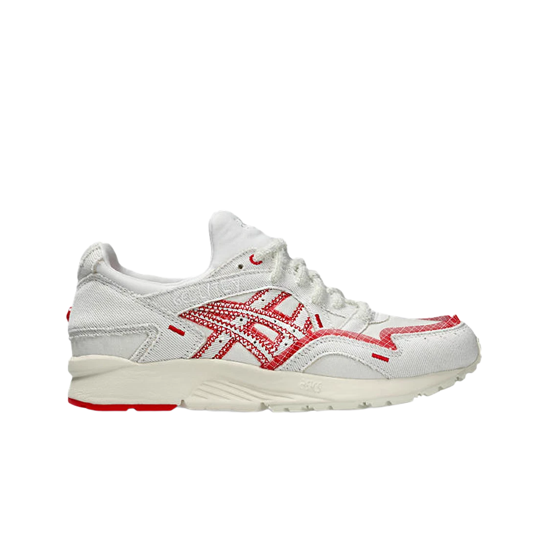 SASOM shoes Asics x Kirsh Gel Lyte V Cream Fiery Red Check the