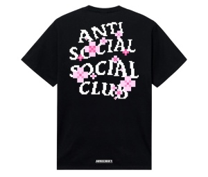 Buy Anti Social Social Club x Minecraft Cherry Blossom Tee Black at Sasom – Authentic and Ready to Ship