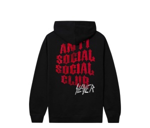 Buy Anti Social Social Club x Slayer Evil Club Hoodie Black at Sasom – Authentic and Ready to Ship