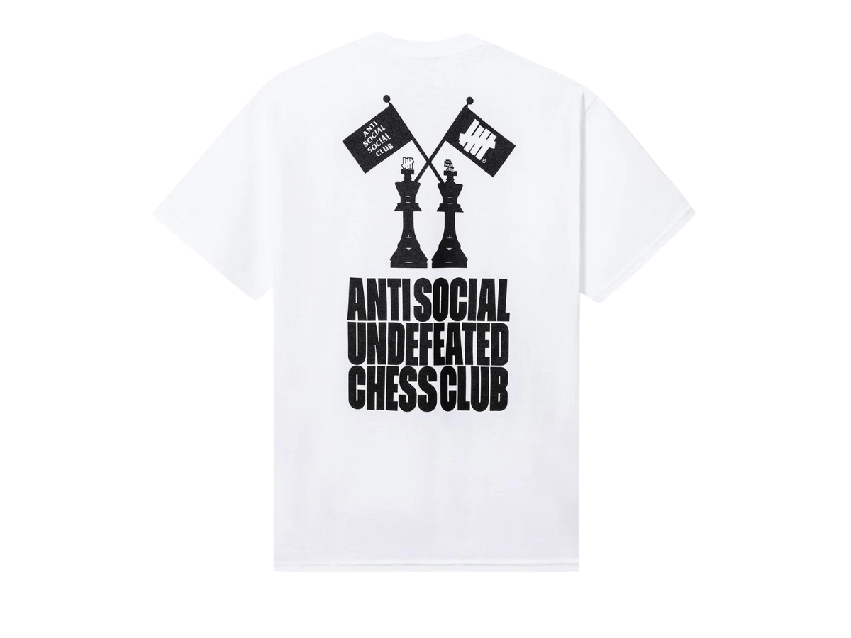 SASOM apparel ASSC x Undefeated Chess Club Tee White Check the latest price now