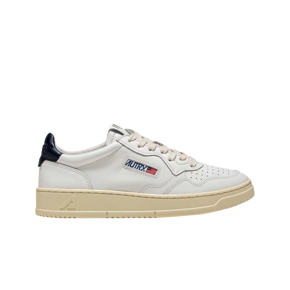 Autry Medalist Low Leather Sneakers White Blue Autry Medalist Low Leather Sneakers White Blue