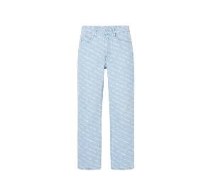Buy Alexander Wang High-Rise Logo Jeans Blue Denim at Sasom – Authentic and Ready to Ship
