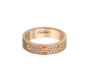 Buy Cartier Love Ring Small Paved Rose Gold at Sasom – Authentic and Ready to Ship