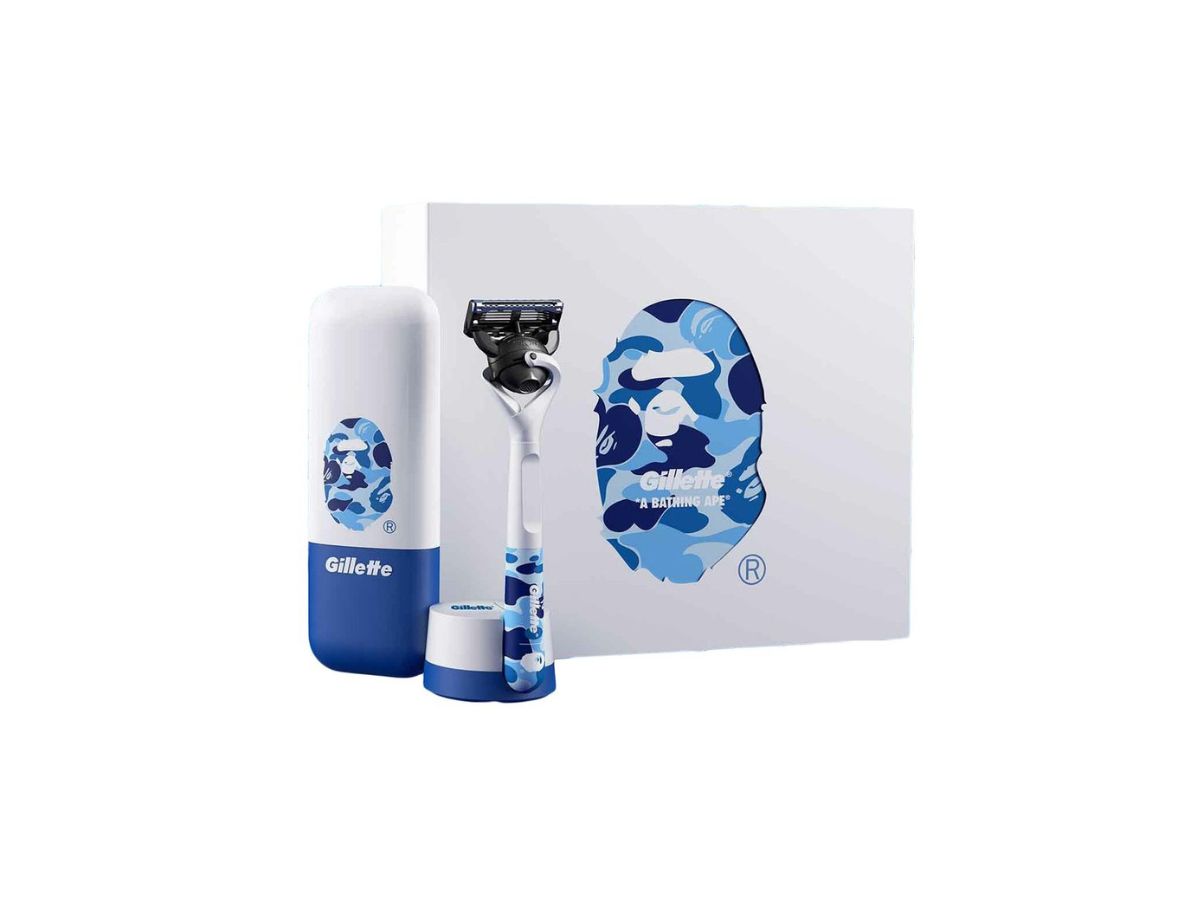 BAPE x Gillette Limited Edition Razor (Large Box Set, 4 Spare Razors)