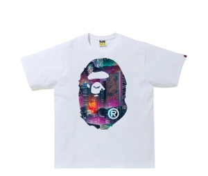 BAPE x PSG Ape Head Tee White Shop Authentic at SASOM BAPE x PSG Ape Head Tee White Shop Authentic at SASOM