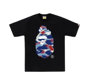 Buy Bape Screen Camo Milo On Big Ape Tee Black at Sasom – Authentic and Ready to Ship