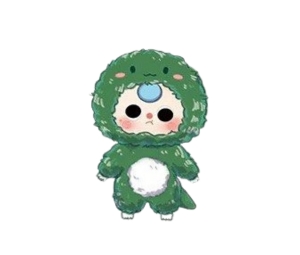 (เช็คการ์ด) Baby Three Dinosaur (Third-Generation Animal Party Series Big Cute Plush Toy Doll)