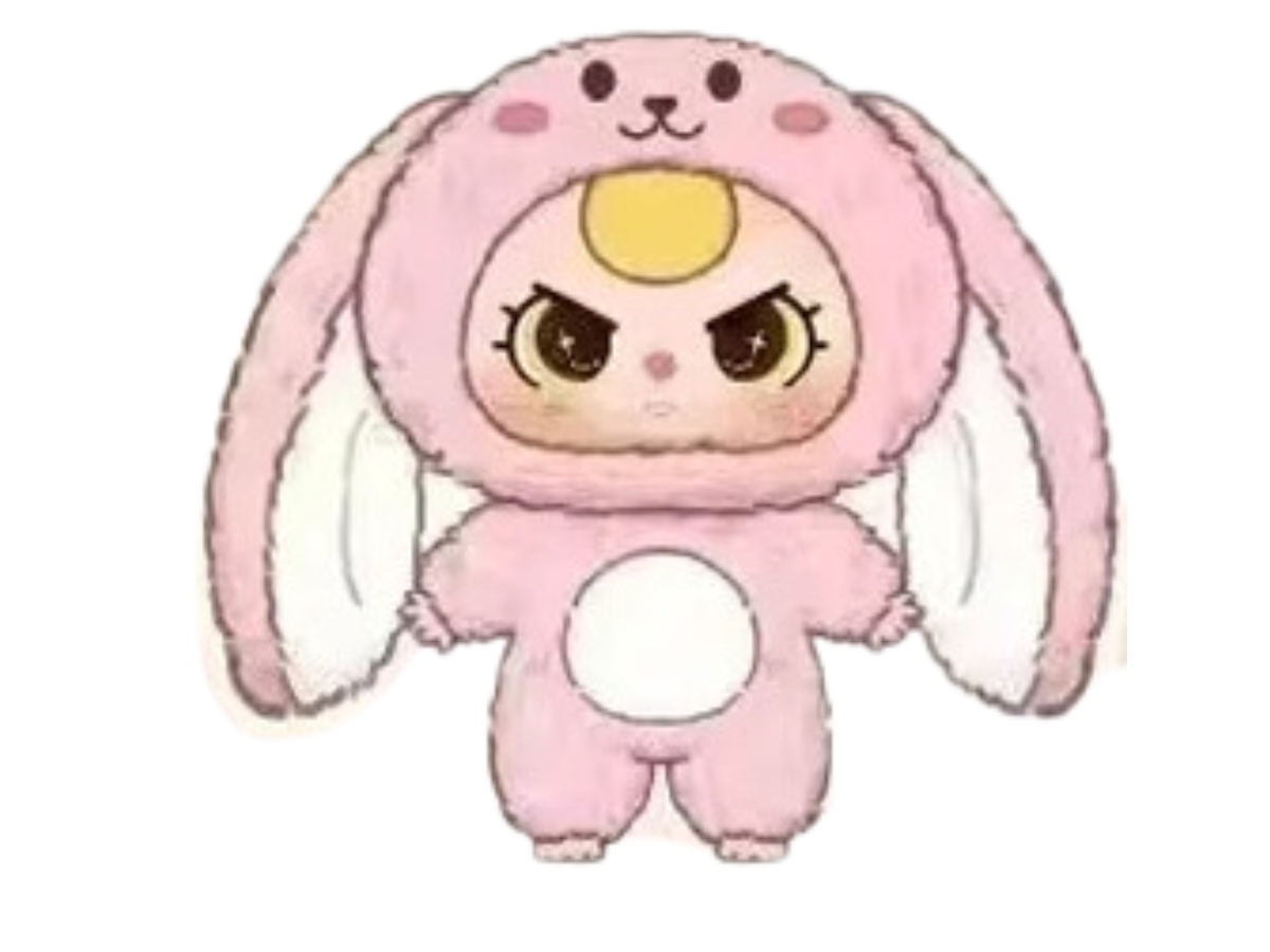 เช็คการ์ด) Baby Three Pink Rabbit (1000% Big Plush Doll