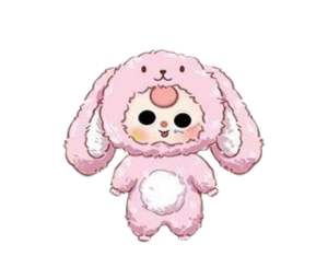 (เช็คการ์ด) Baby Three Rabbit (Third-Generation Animal Party Series Big Cute Plush Toy Doll)