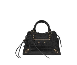 Buy Balenciaga Neo Classic City S Bag In Black Crocodile Effect Leather at Sasom – Authentic and Ready to Ship