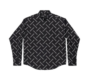 Buy Balenciaga Bal Diagonal Allover Shirt Black at Sasom – Authentic and Ready to Ship