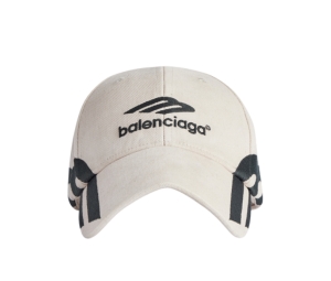 Buy Balenciaga 3B Sports Icon Cap In Light Beige-Black Cotton Drill at Sasom – Authentic and Ready to Ship