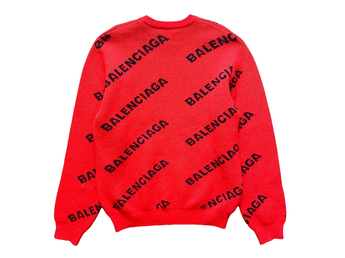 Red store balenciaga sweater