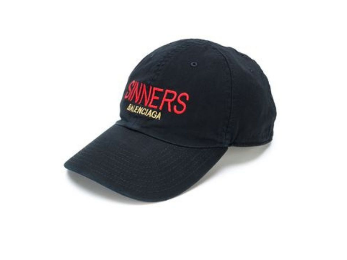 https://d2cva83hdk3bwc.cloudfront.net/balenciaga-balenciaga---sinners-embroidered-cotton-twill-baseball-cap---black-2.jpg