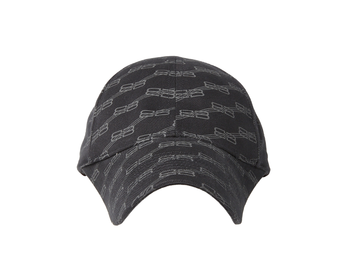 Buy Balenciaga BB Monogram Cap In Cotton Black | SASOM