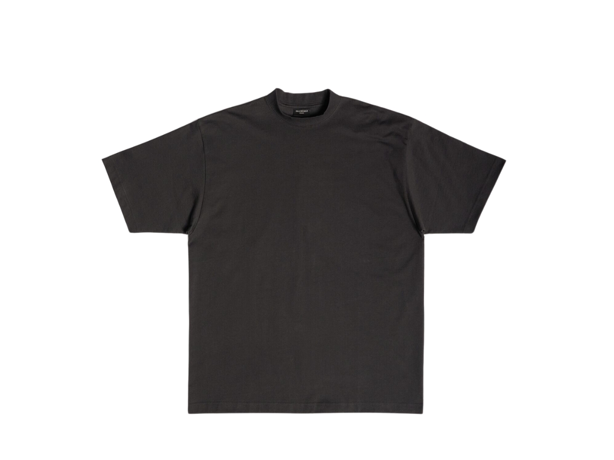 Balenciaga BB Paris Strass T-Shirt Medium Fit Black Faded