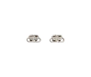 Buy Balenciaga BB XS Stud Earrings In Silver Brass at Sasom – Authentic and Ready to Ship