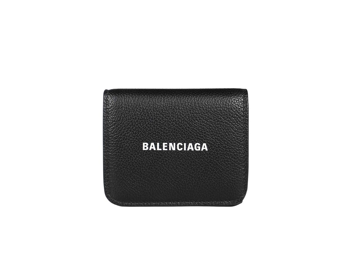 BALENCIAGA EVERYDAY TOTE Cash flap coin and card holder in mink (CASH COIN  AND CARD HOLDER WITH FLAP, 594216 1IZI3 9060 BLANC, 594216 1IZIM 6460