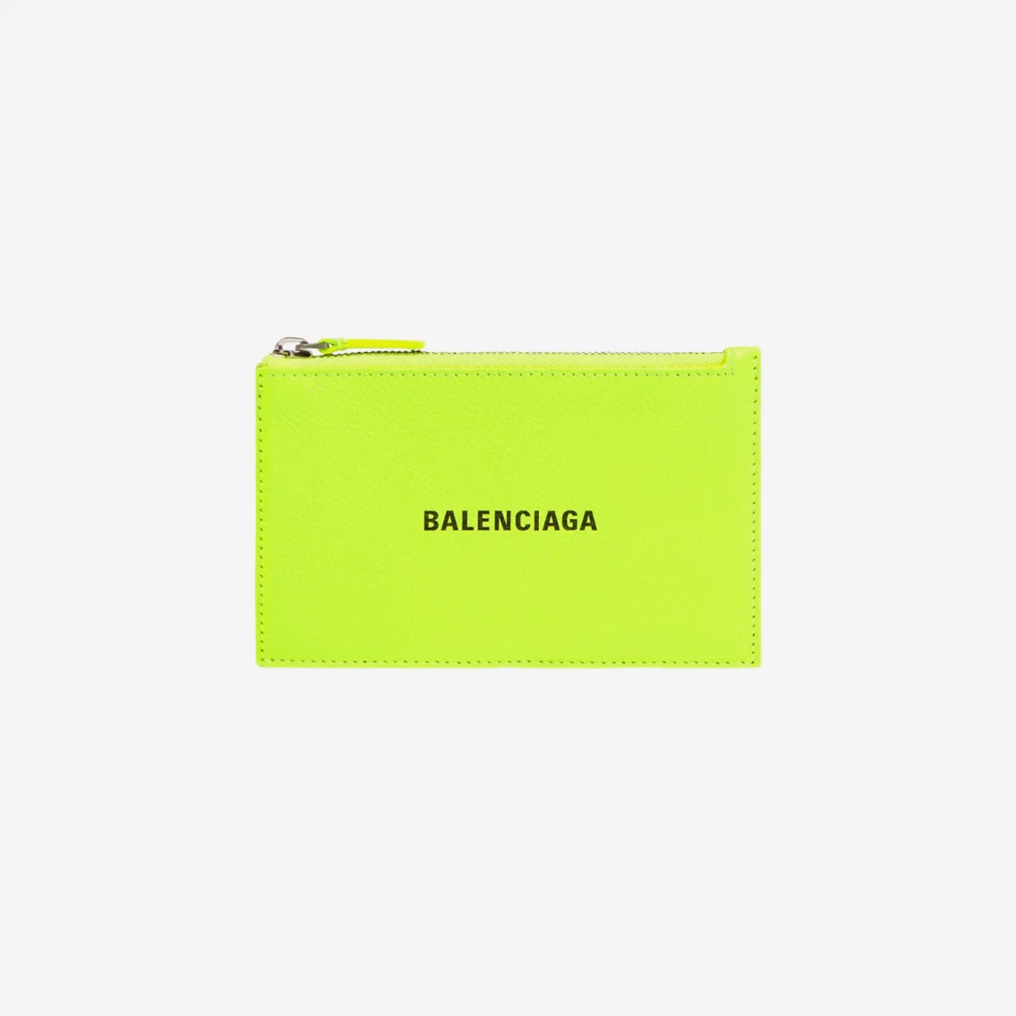 Balenciaga Cash Large Long Coin and Card Holder Yellow Fluo