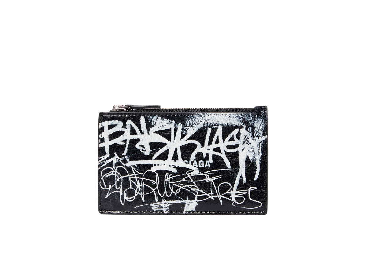 Balenciaga Cash Long Coin And Card Holder Graffiti In
