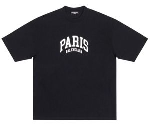 Balenciaga Cities Paris T-Shirt Medium Fit  Black