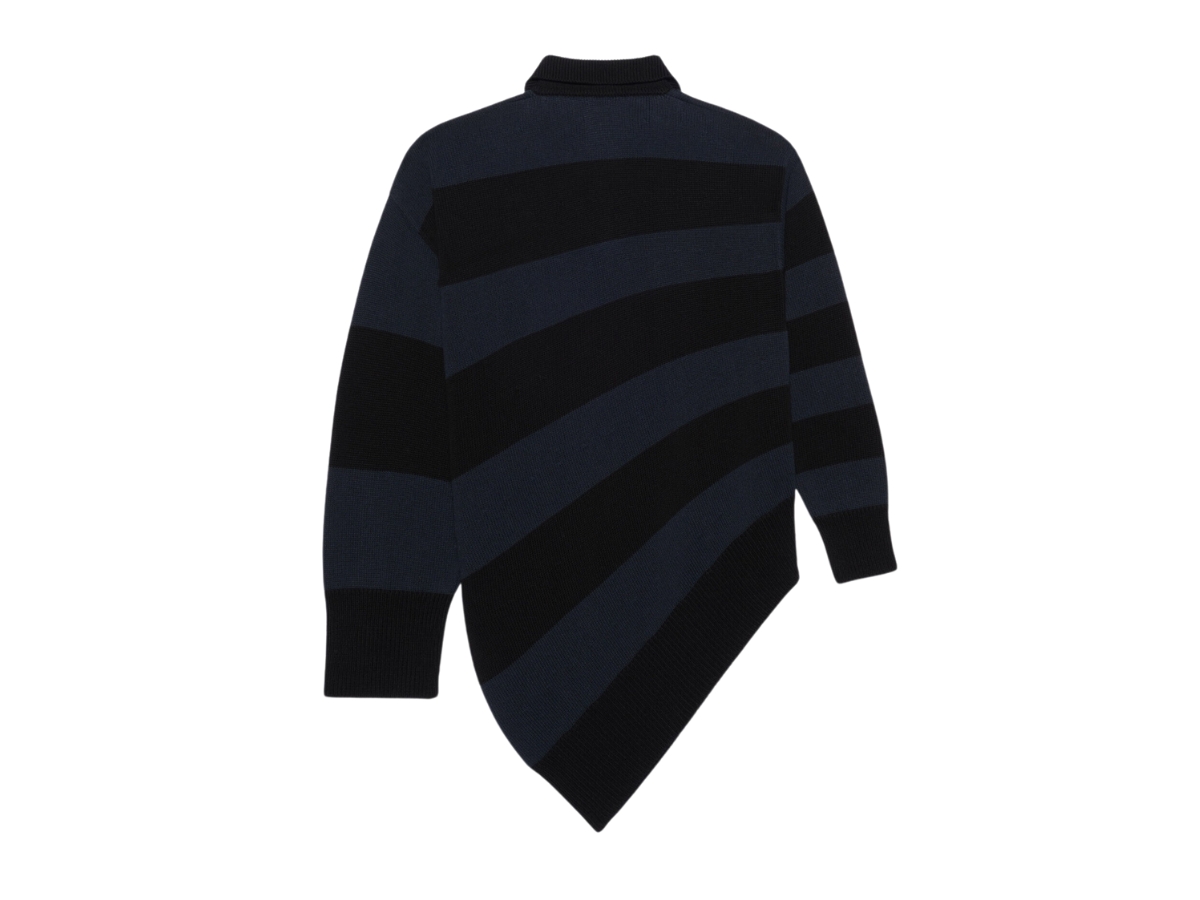 SASOM | apparel Balenciaga Deformed Rugby Polo In Black Check the ...