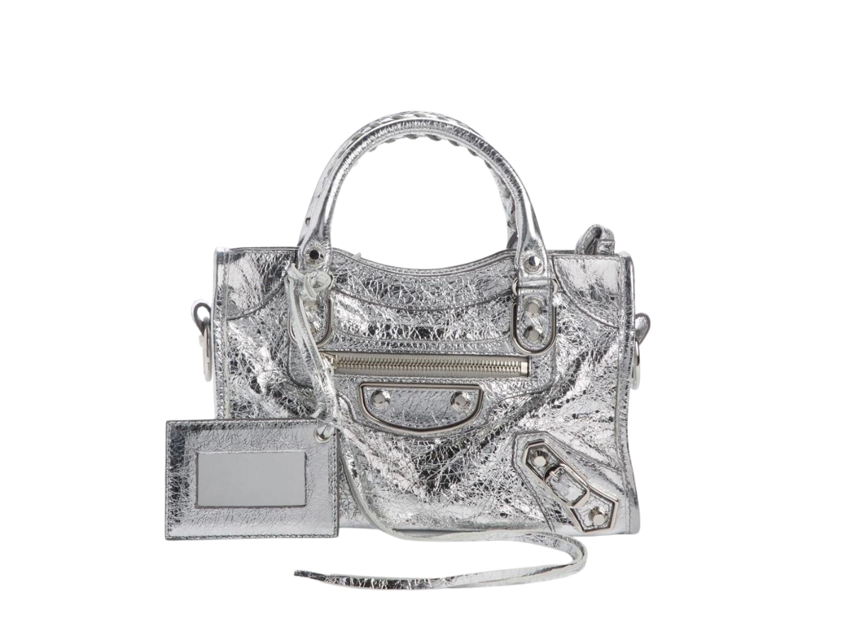 balenciaga city black silver hardware