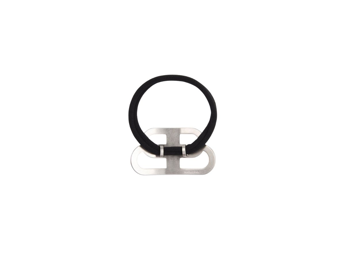 Balenciaga Elastic BB Hairband Silver