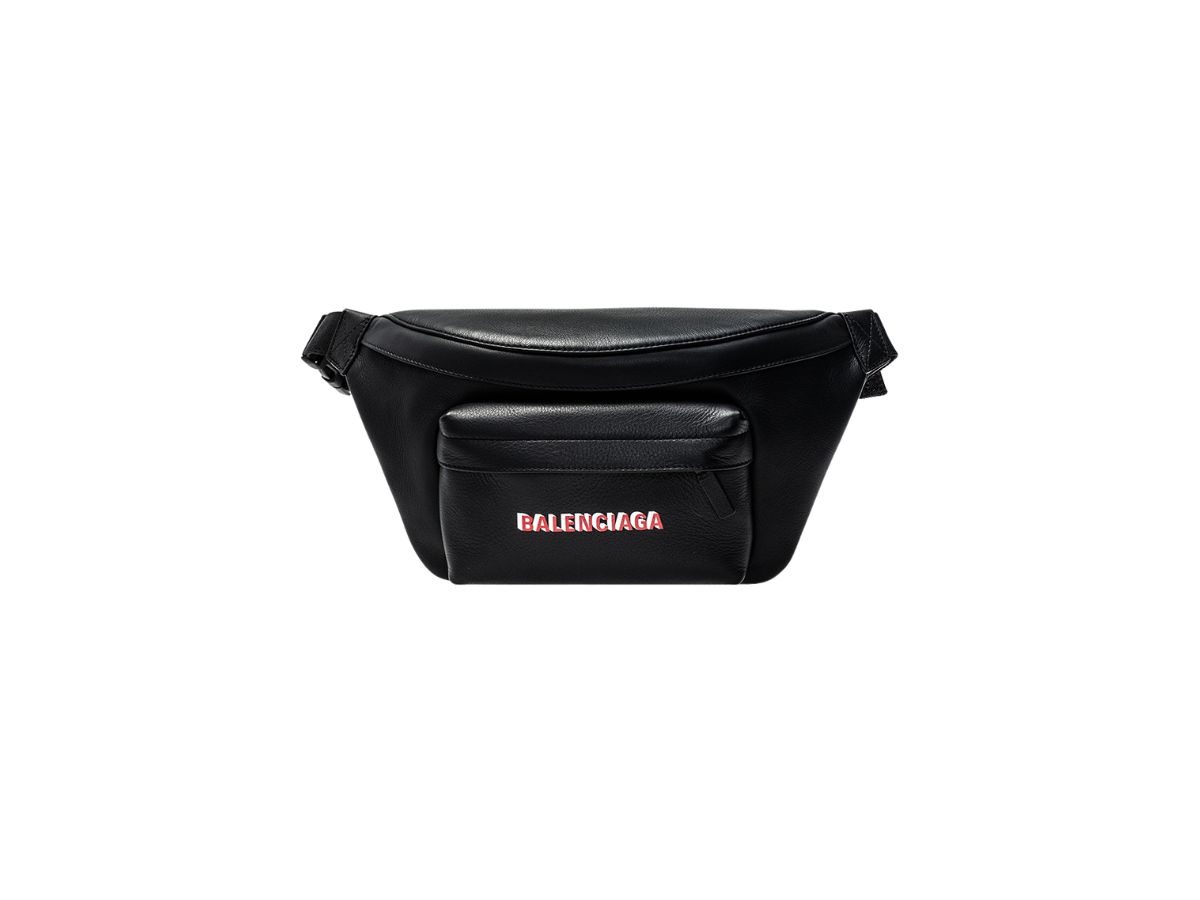 Balenciaga Everyday Leather Belt Bag - Black