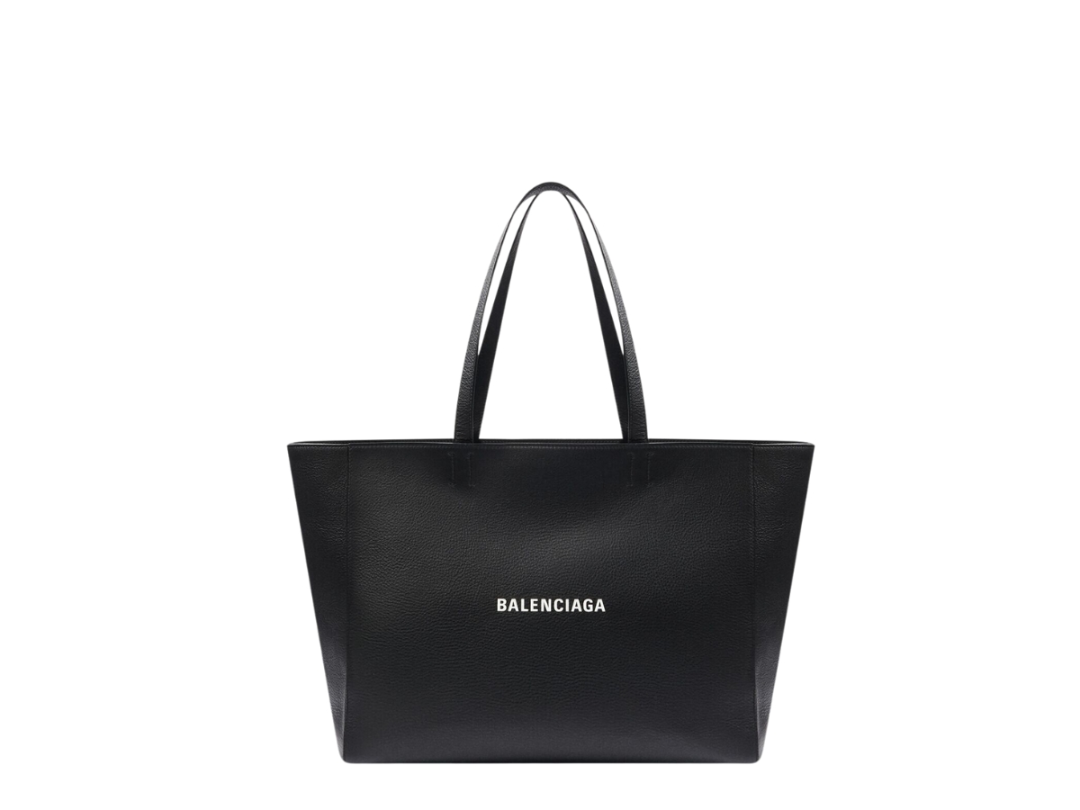 Balenciaga Everyday East-West Tote Bag In Smooth Calfskin Black