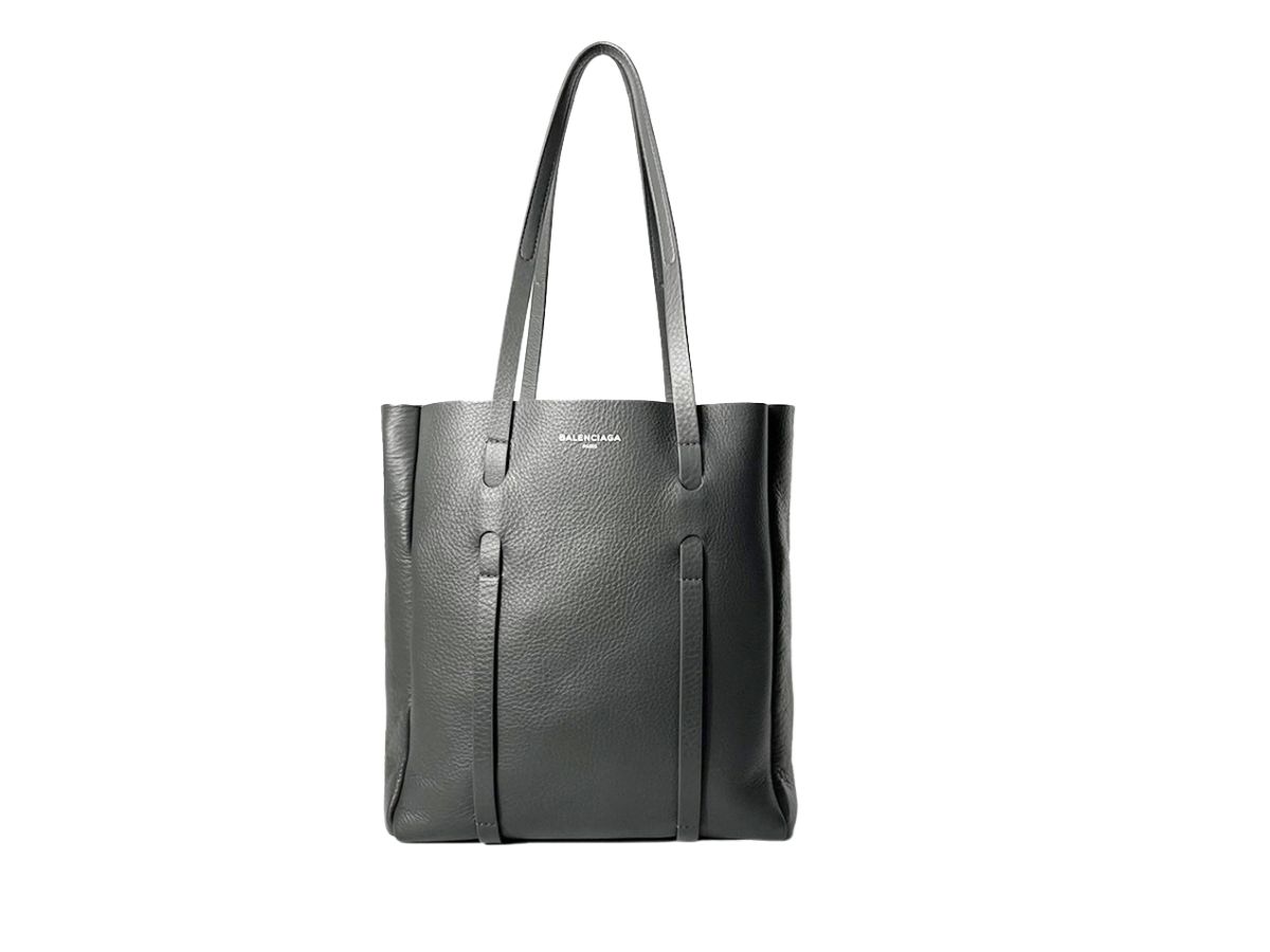 Balenciaga everyday Tote Xs Logo Print Leather Bag in Gray  Lyst