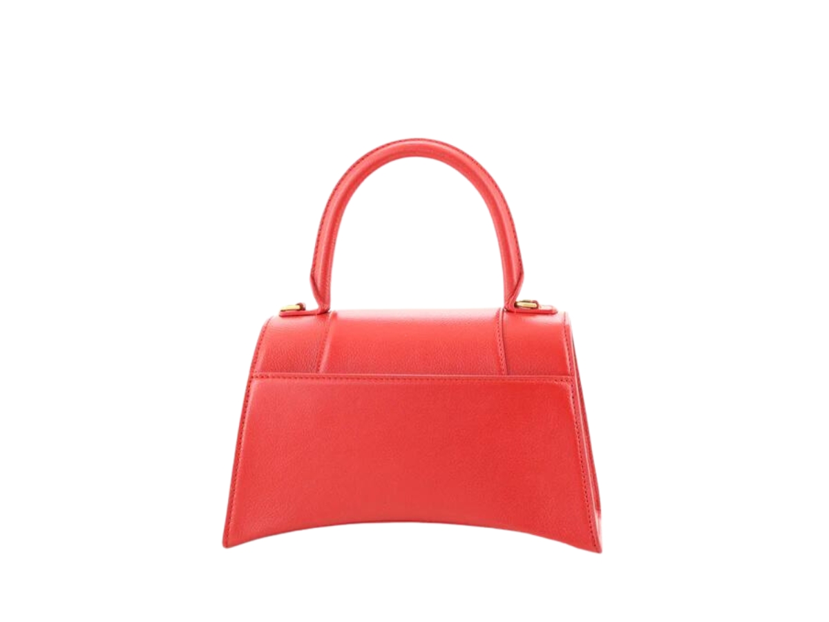 Balenciaga Hourglass Leather Bag in Red