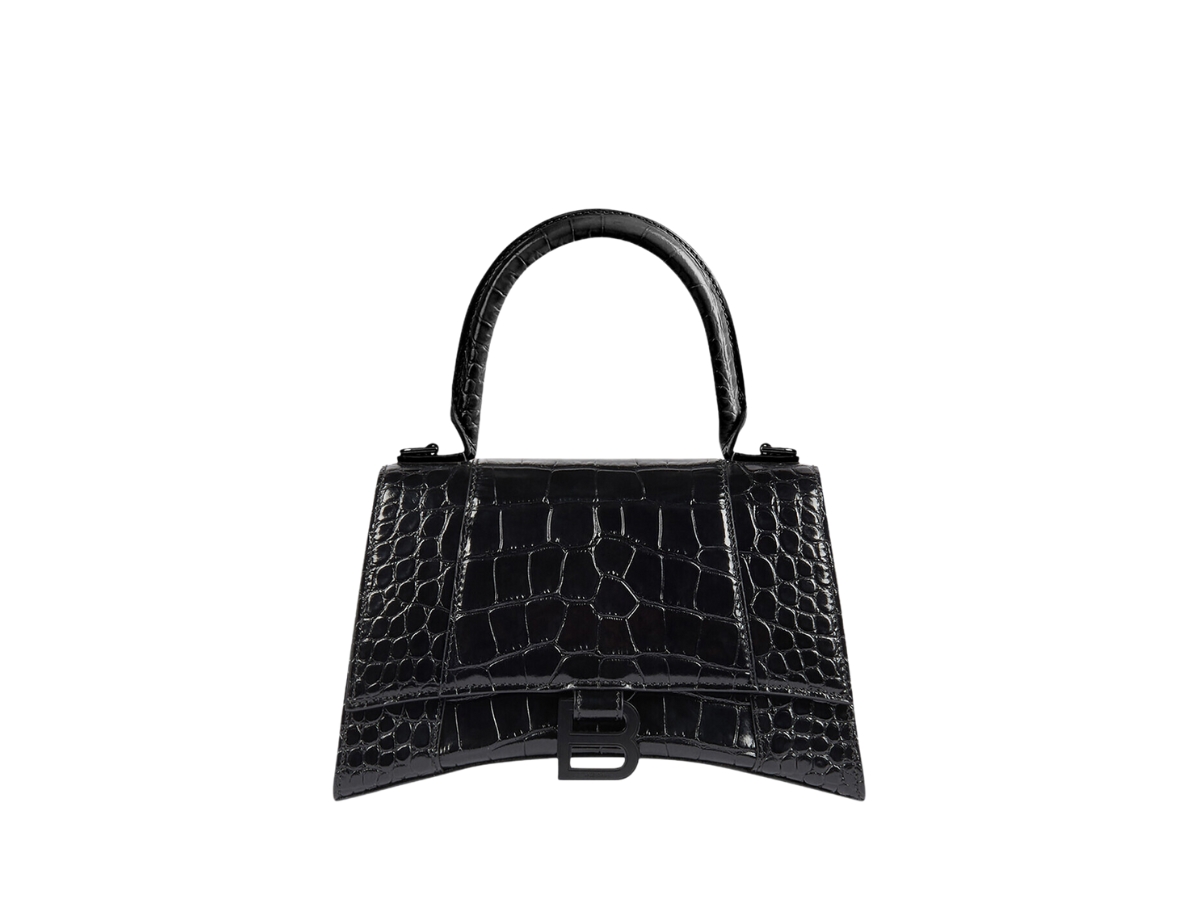 hourglass xs handbag crocodile embossed