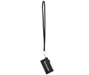 Buy Balenciaga lanyard zip pouch wallet black at Sasom – Authentic and Ready to Ship