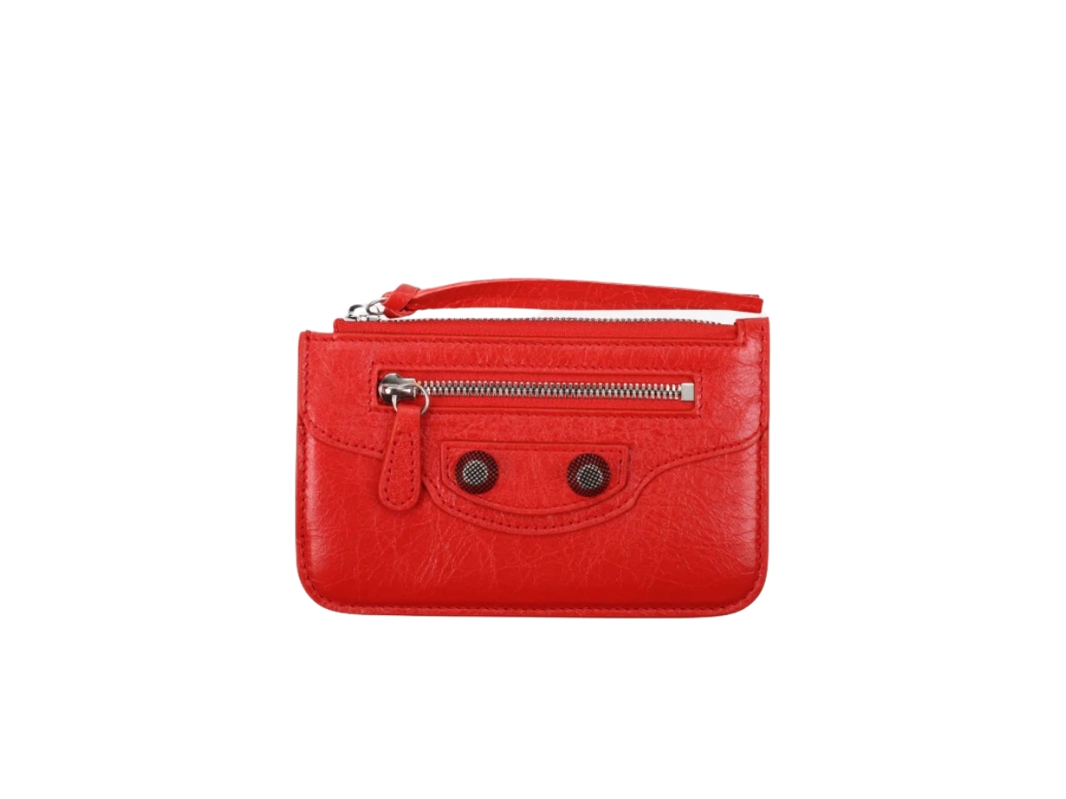 Balenciaga Le Cagole Long Coin and Card Holder Red