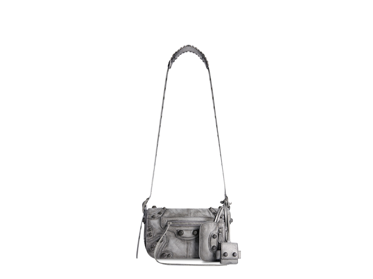 BALENCIAGA Le Cagole XS Arena lambskin Comes with a pouch and mirror Shoulder Bag black