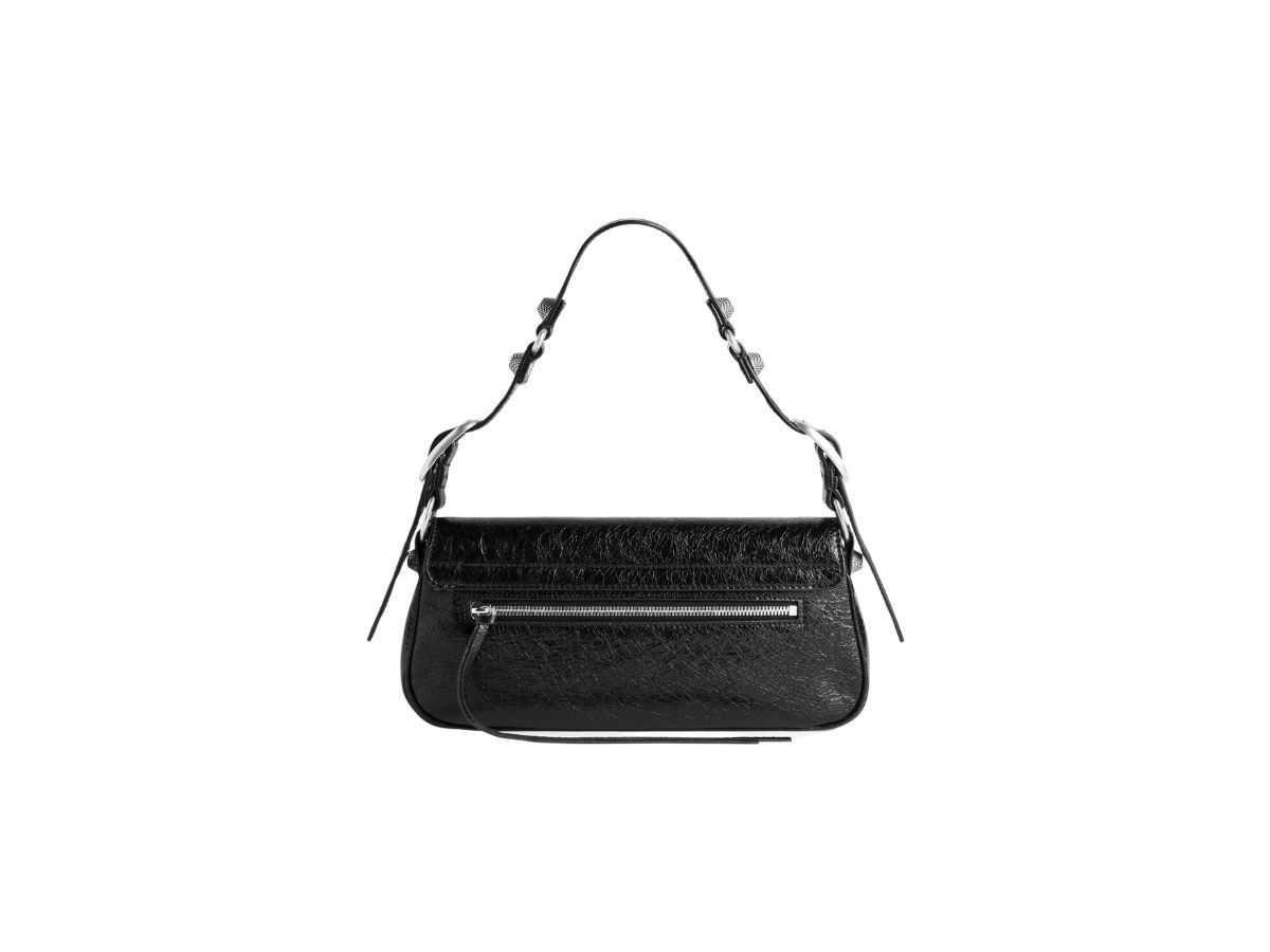 ショルダーバッグ・ポシェット BALENCIAGA LE CAGOLE SMALL SLING BAG IN BLACK ARENA LAMBSKIN Balenciaga Black 'Le Cagole' Small Sling Bag Balenciaga