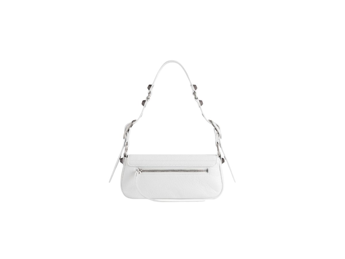 ショルダーバッグ・ポシェット BALENCIAGA LE CAGOLE XS SLING BAG IN WHITE ARENA LAMBSKIN Balenciaga | Le Cagole Xs Sling Baguette Shoulder Bag
